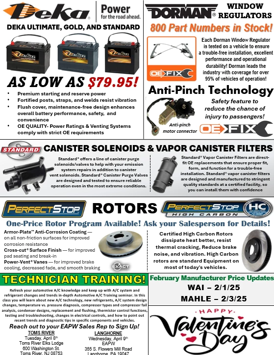 February 2025 Sales Flyer Back