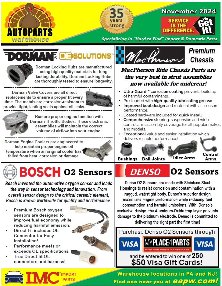 November 2024 Sales Flyer front